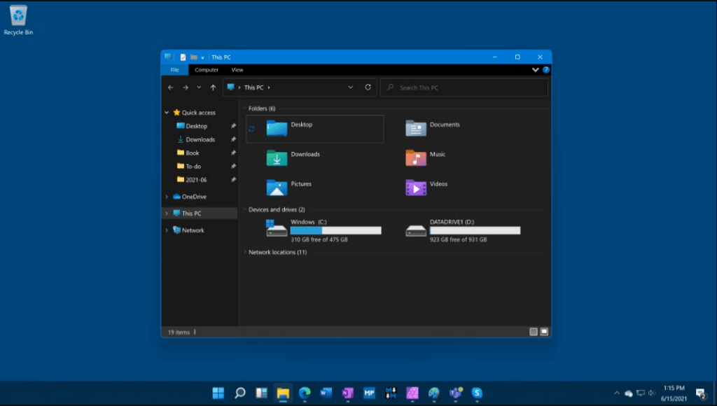 Windows 11 explorer