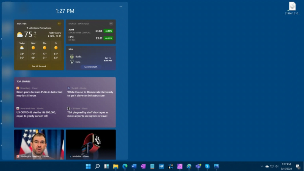 Windows 11 tiles