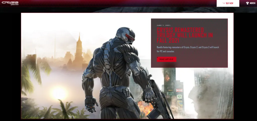 SS Crysis.com website SS Crysis.com website