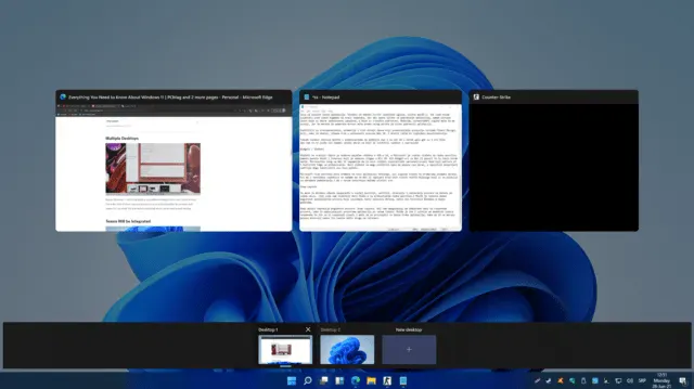 Windows 11 multi desktops