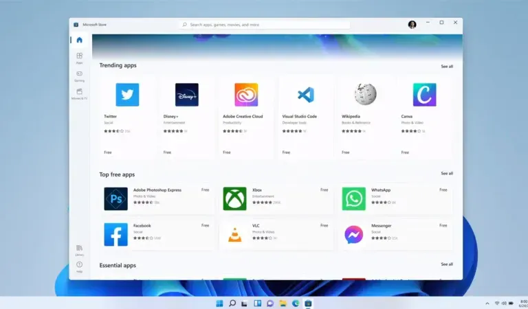 win 11 microsoft store
