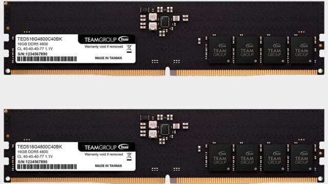 DDR5 RAM memorija by TeamGroup - 16GB moduli