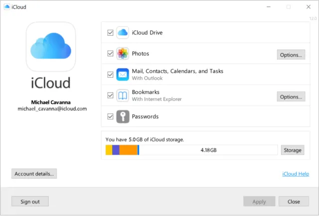 iCloud aplikacija na Win/Mac iCloud aplikacija na Win/Mac