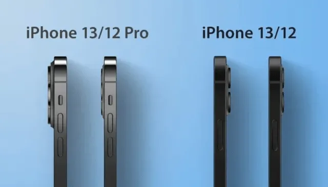 poređenje debljine iphone 13/12 pro i iphone 13/12 poređenje debljine iphone 13/12 pro i iphone 13/12