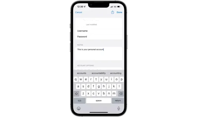Bele&scaron;ke u iCloud Keichain-u
