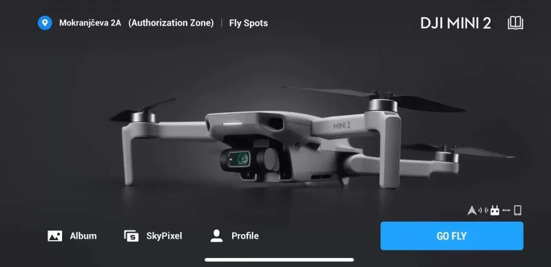 DJI Fly App UI DJI Fly App UI