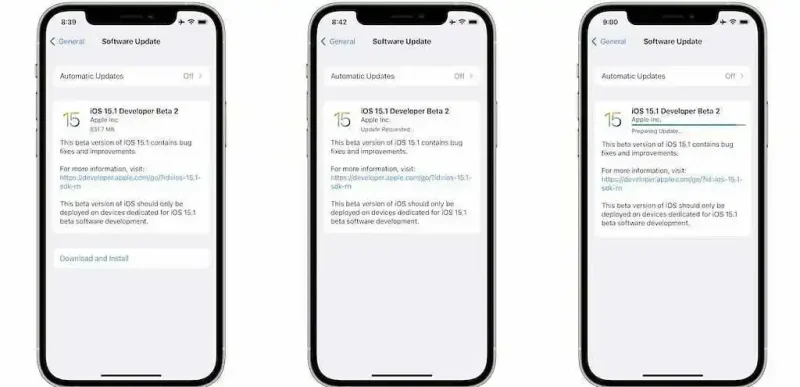 iOS 15.1 Beta 2 download Sajber Sfera IT Vesti, Gaming, Saveti, Vodiči