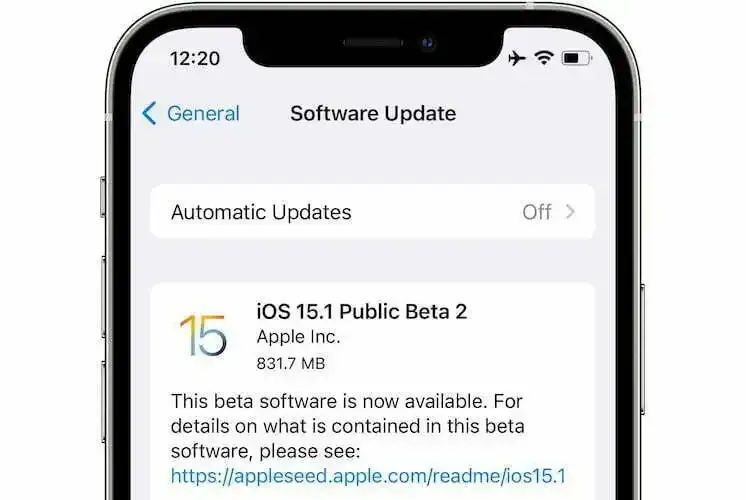 iOS 15.1 Public Beta 2 Sajber Sfera