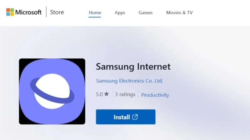 samsung internet u microsoft store Sajber Sfera IT Vesti, Gaming, Saveti, Vodiči