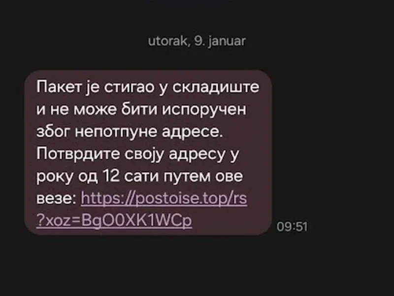 sms prevara Sajber Sfera IT Vesti, Gaming, Saveti, Vodiči