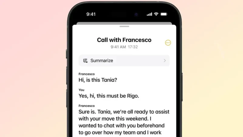 audio transkripcija iOS18 Sajber Sfera IT Vesti, Gaming, Saveti, Vodiči