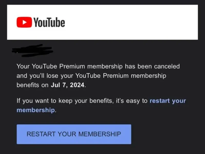 YouTube otkazuje premium pretplate kupljene preko VPN-a 2 otkazana pretplata Sajber Sfera IT Vesti, Gaming, Saveti, Vodiči