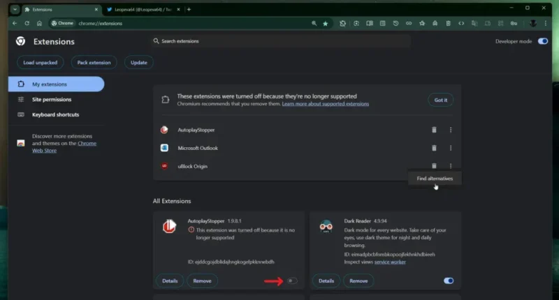 1727966504 chrome mv2 add ons not work via leopeva64 twiiter scaled Sajber Sfera IT Vesti, Gaming, Saveti, Vodiči