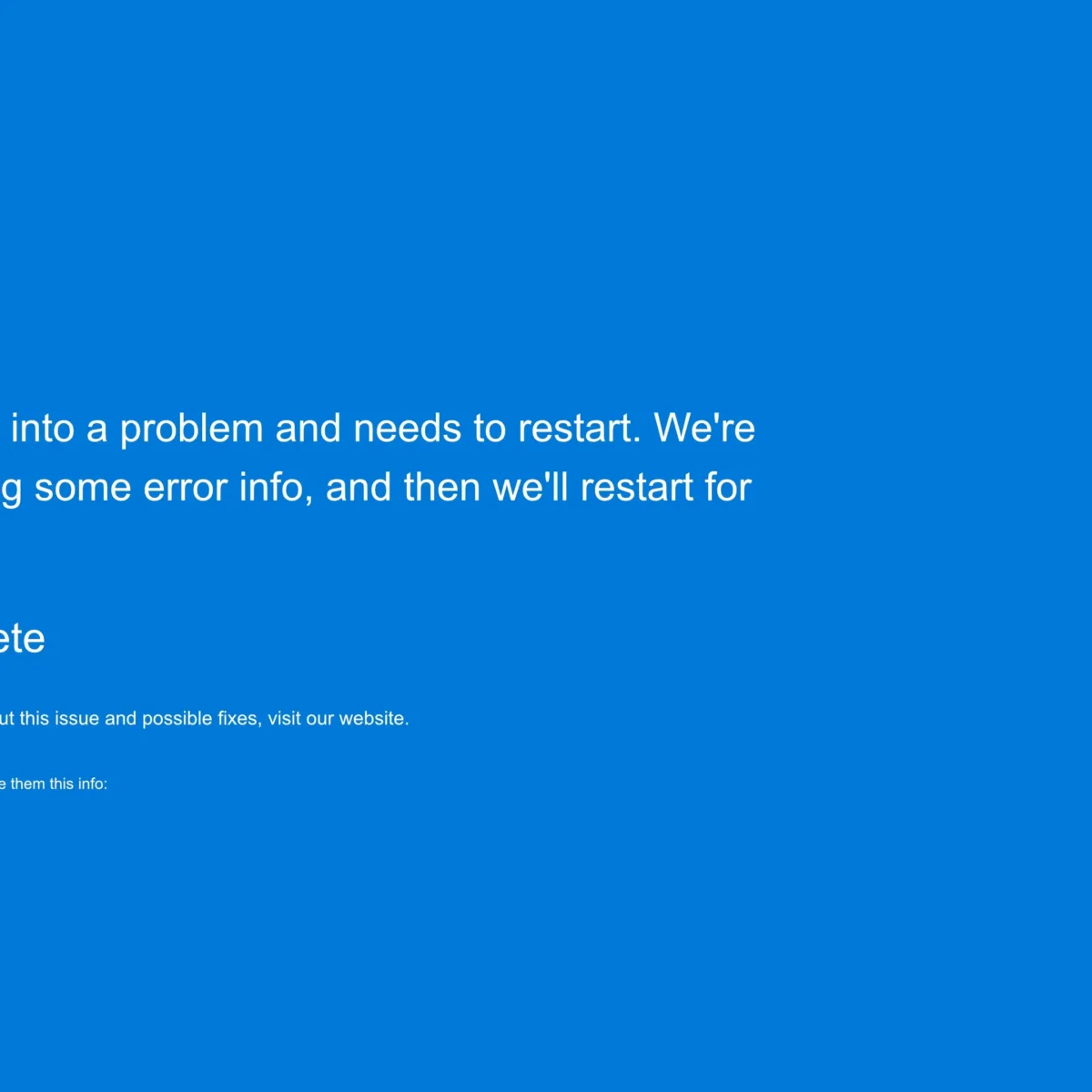 windows 11 bsod plavi ekran smrti