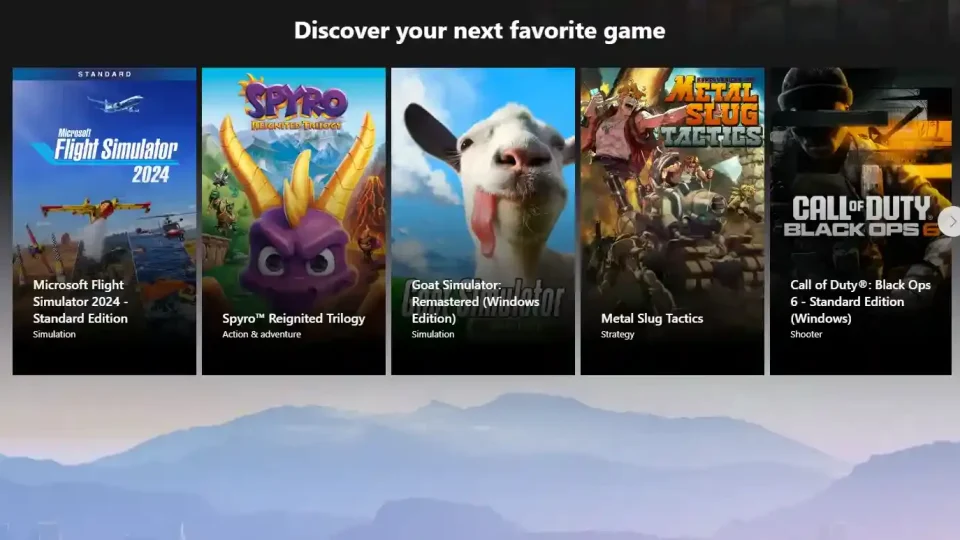 Xbox Game Pass dobija nove igre za svoje pretplatnike 1 PC GAME PASS novembar 2024