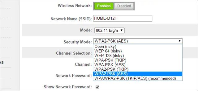 WPA2-PSK WiFi bezbednost