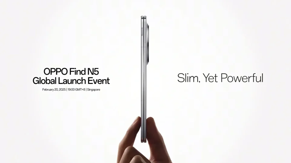 Najtanji sklopivi OPPO Find N5 biće lansiran 20. februara 1 Najtanji sklopivi OPPO Find N5 biće lansiran širom sveta 20. februara 2025. godine