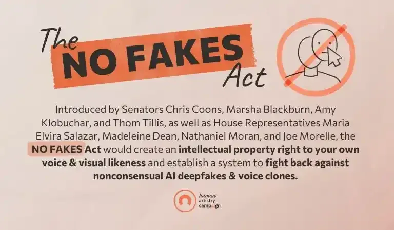 YouTube najavljuje podršku dvopartijskom Zakonu o zabrani lažiranja iz 2025. NO FAKES act