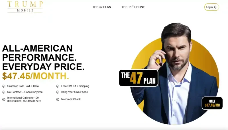 Tramp najavio T1 Phone i T1 Mobile 1 Tramp najavio T1 Phone i T1 Mobile - Američki predsednik najavljuje zlatni pametni telefon po ceni od 499 dolara i novu bežičnu 5G uslugu „T1 Mobile“