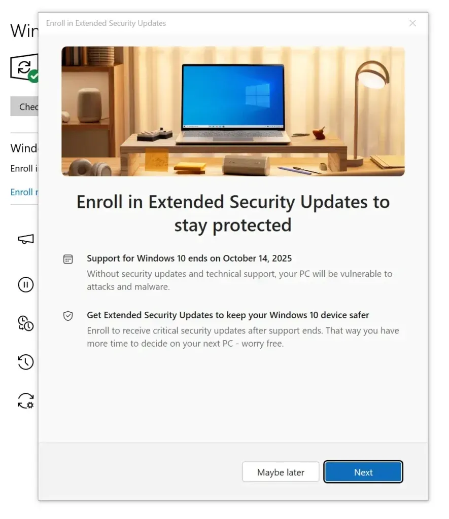 Sve o kraju podrške za Windows 10 2 apliciranje za prosiren update win10 scaled Sajber Sfera