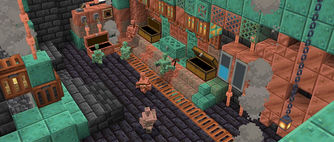 Minecraft update donosi mnoštvo novina - Sledeće ažuriranje igre čini Bakar korisnim, dodajući nove alate, oružje, oklop i Golema