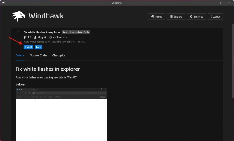 Popravite treperenje u file exploreru sa Windhawk