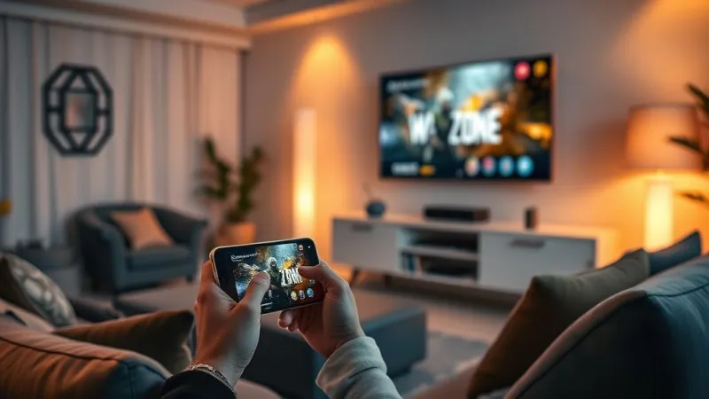 Android TV Warzone mobile na TV