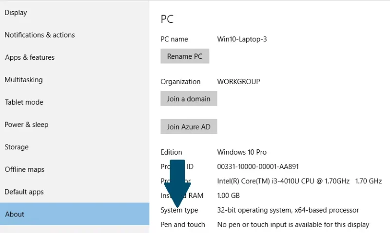 Windows 10 32 bit 
