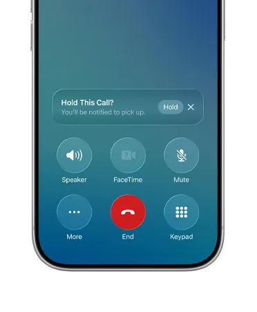Poziv na čekanju u iOS 26