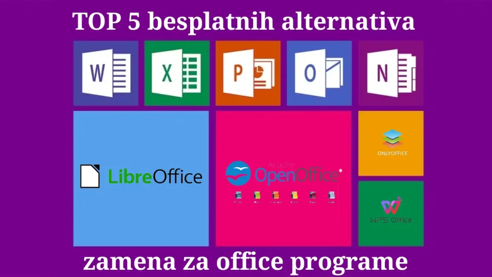 The best free alternatives to Office 1 Najbolji besplatni alternativni programi za Office