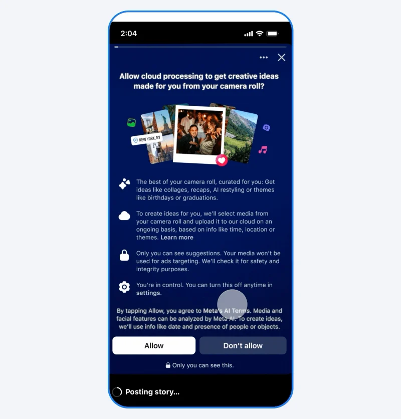 Facebook lansira AI kolaže 3 Facebook lansira AI kolaže, nova funkcija za kraj 2025. godine - Meta skenira galeriju i automatski pravi lepe kolaže za deljenje na Feed-u i Story-ju