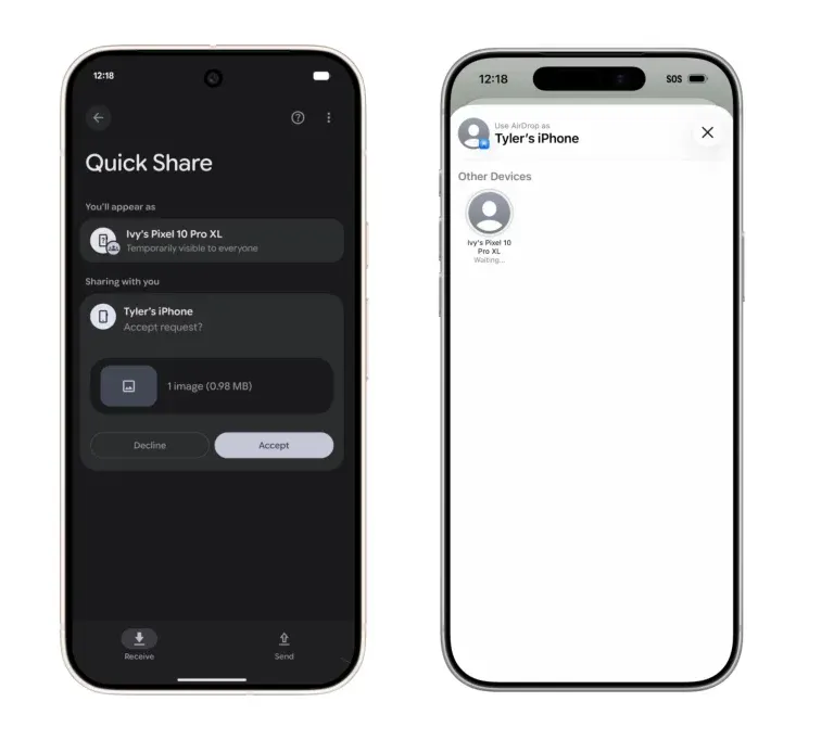 AirDrop i Android konačno rade zajedno, Apple i Android telefoni sada mogu da razmenjuju fotografije i fajlove preko AirDrop/Quick Share sistema.