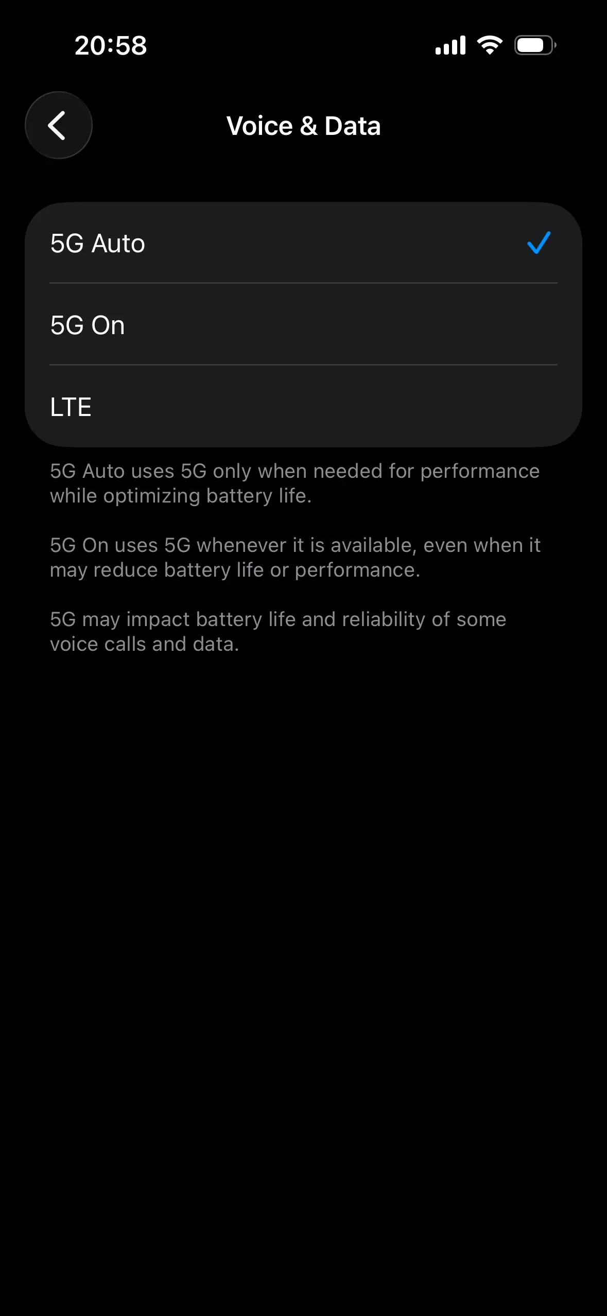 5G on iOS settings 4 How to turn on 5G on iPhone