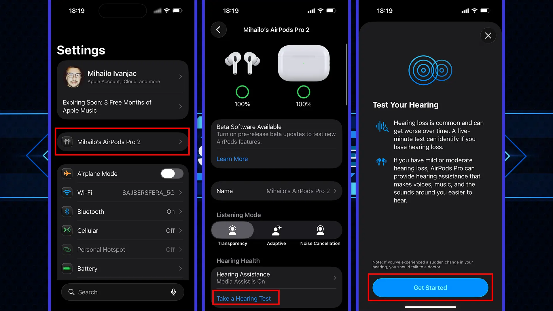 Kako koristiti slušni aparat i test sluha AirPods Pro 2 i AirPods Pro 3 Kako se koristi slušni aparat u AirPods?!