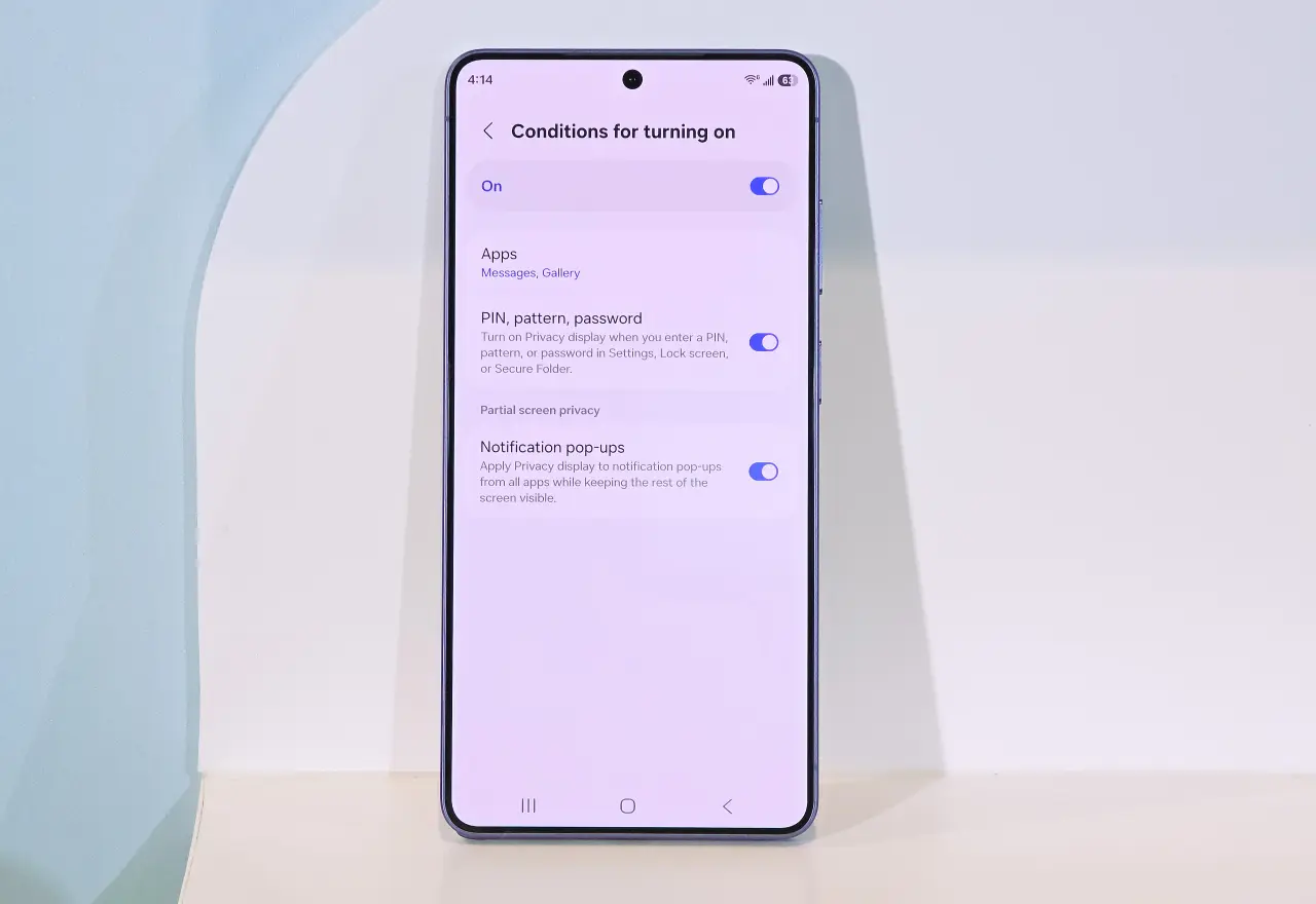 Galaxy S26 Ultra Privacy Display