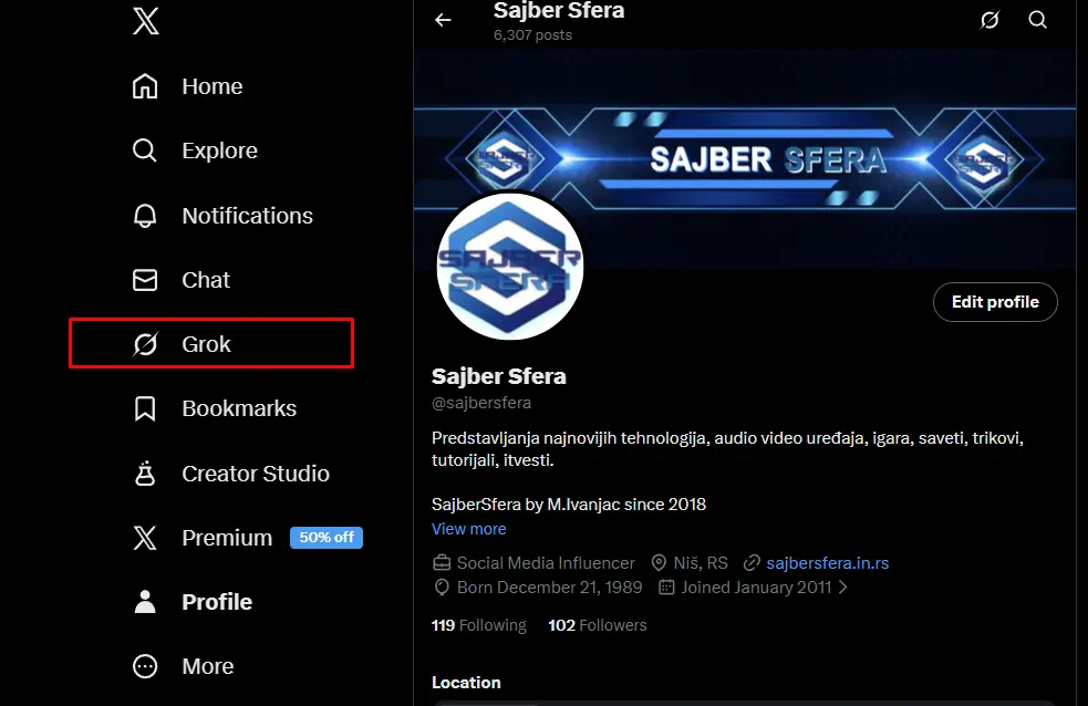 Grok AI na srpskom: Kako pristupiti 1 Grok X platforma