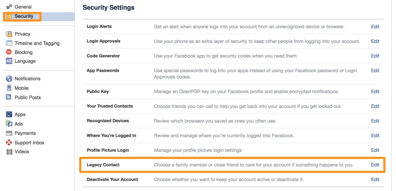 Kontakt za nasleđe Fejsbuk nalog