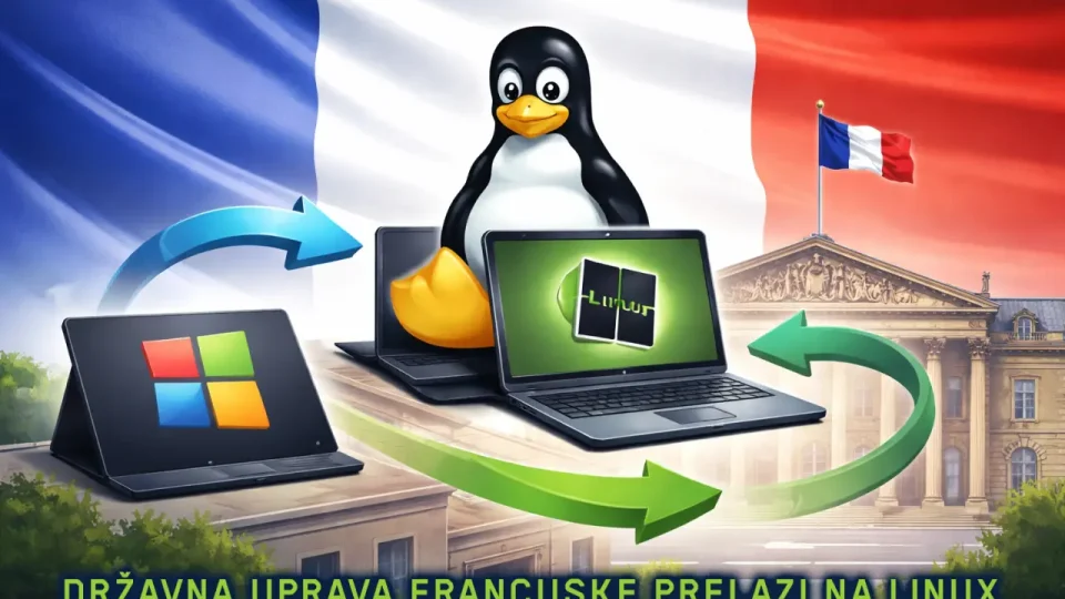 Francuska kaže "zbogom" Windowsu 1 Francuska kaže "zbogom" Windowsu: Državna uprava prelazi na Linux
