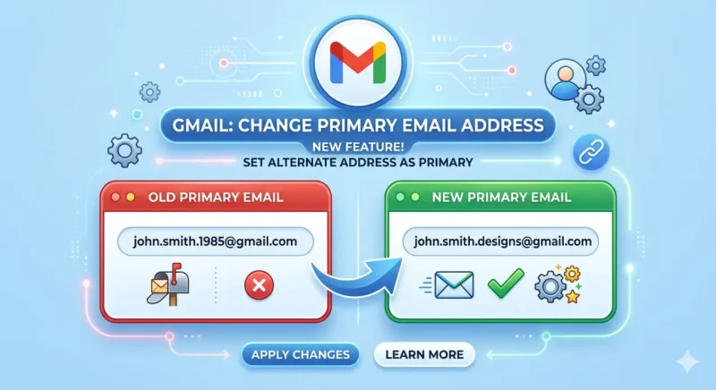 Changing Your Primary Gmail Address 