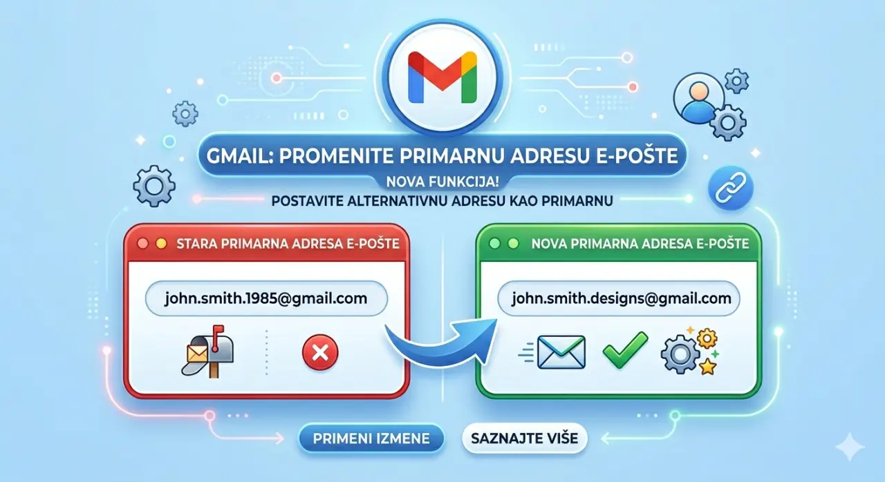 Promena Gmail adrese: Google napokon dozvolio promenu primarne adrese 