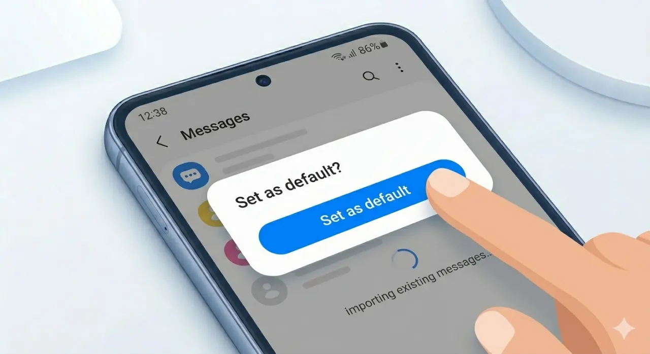 Kako preći sa Samsung Messages na Google Messages 7 Prelazak na Google Messages korak 4