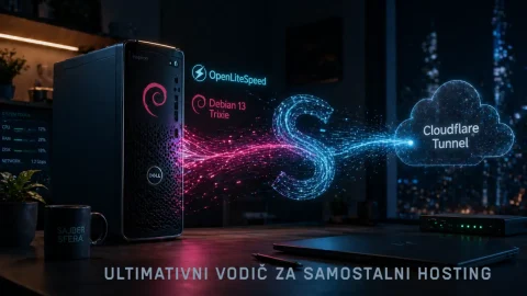 Ultimativni vodič za samostalni hosting: Kako da hostujete svoj sopstveni server na računaru kod kuće sa Debian 13, OpenLiteSpeed i Cloudflare tunelom.