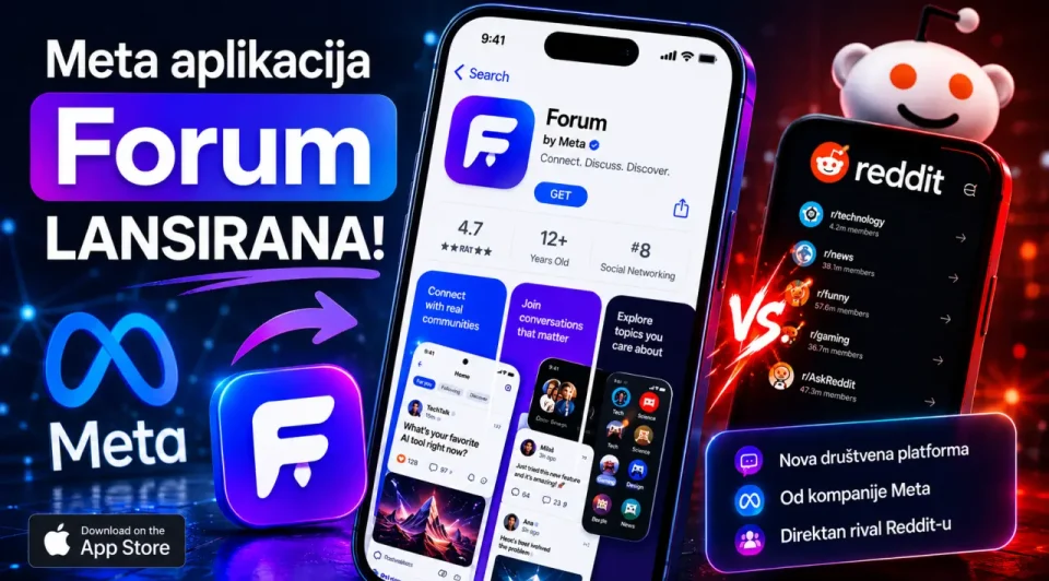 Meta aplikacija Forum tiho lansirana kao direktan rival Reddit-u