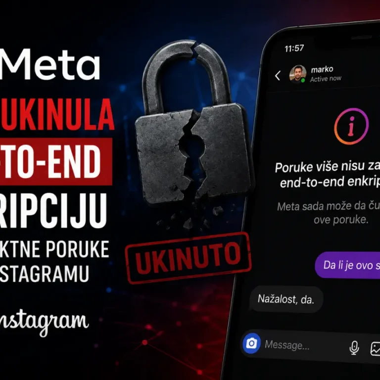 Instagram DM više nije bezbedan! - Ugašena enkripcija na Instagramu Vaše poruke više nisu samo vaše