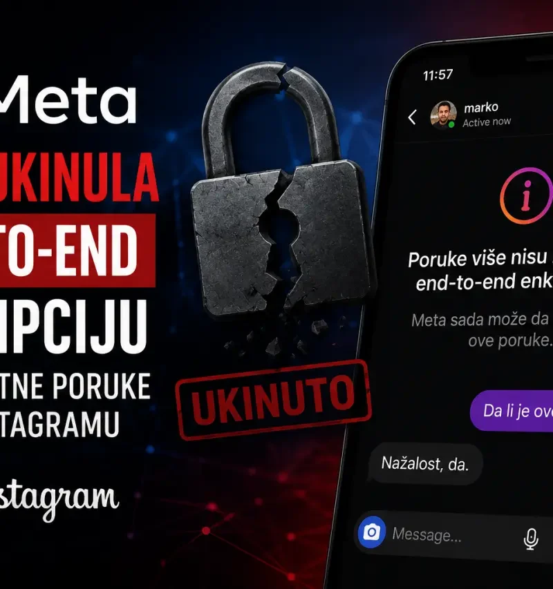 Instagram DM više nije bezbedan! - Ugašena enkripcija na Instagramu Vaše poruke više nisu samo vaše
