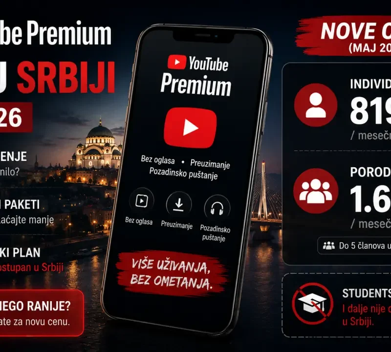 YouTube Premium cena u Srbiji