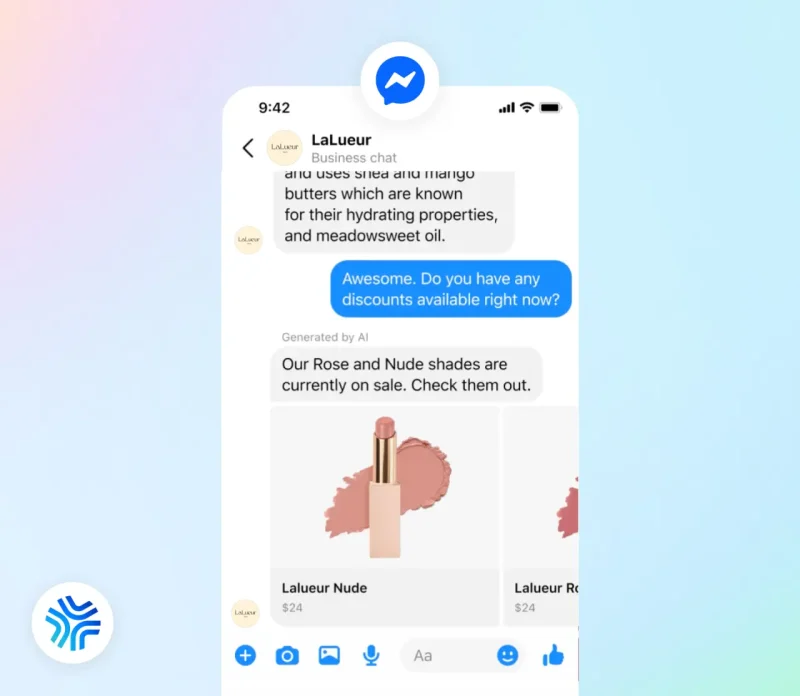Meta Business Agent lansiran globalno za WhatsApp i Instagram messenger primer