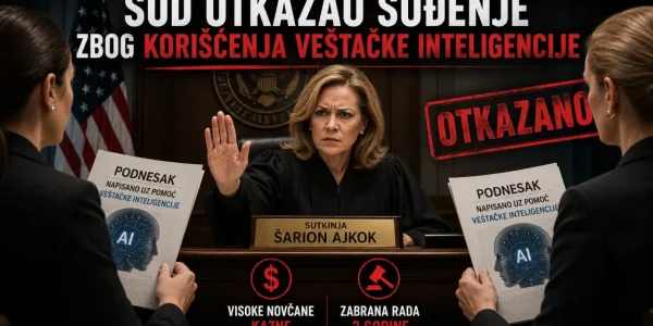 AI u pravosuđu skandal: Sud otkazao suđenje