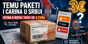 Temu paketi i carina u Srbiji: Taksa od 3 evra