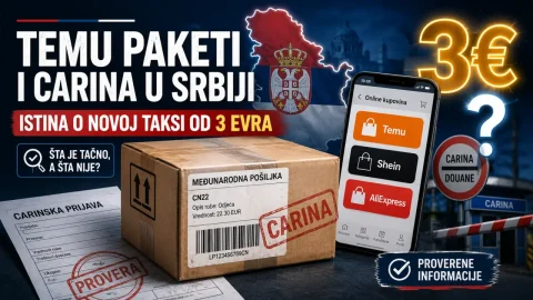 Temu paketi i carina u Srbiji: Taksa od 3 evra